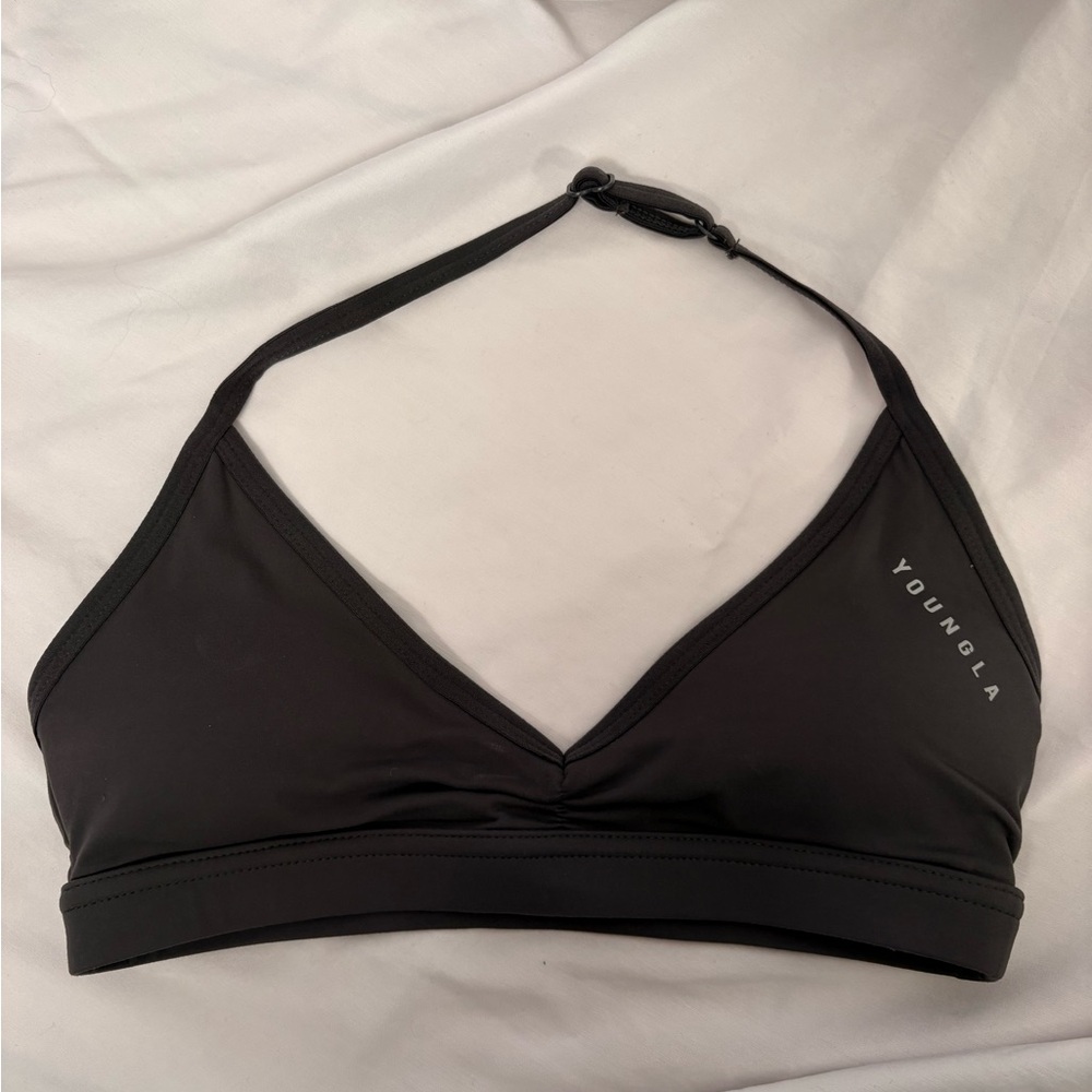 YoungLA Steel Grey Triangle Bikini Top / Sports Bra Women’s XS NWT